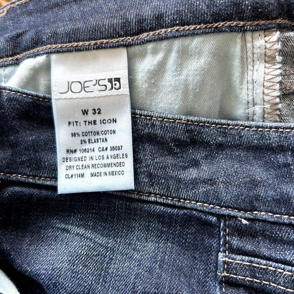 Joe's Jeans Icon Fit Size 32/14 NWT Dark Wash Long Tall Vintage Y2K Mid Rise - Picture 7 of 8